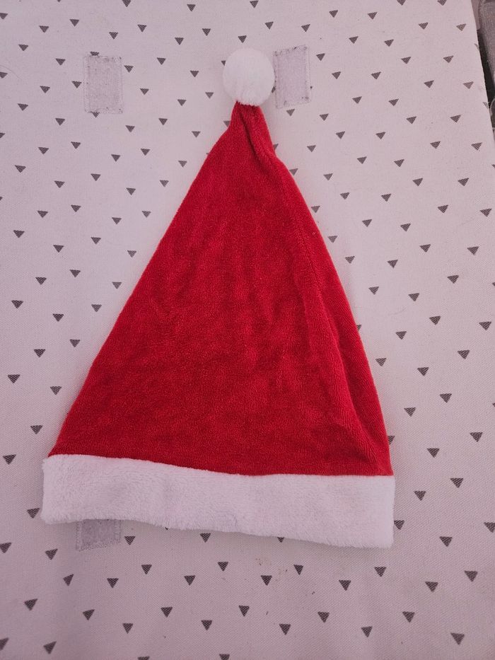Bonnet père Noël taille 12 mois