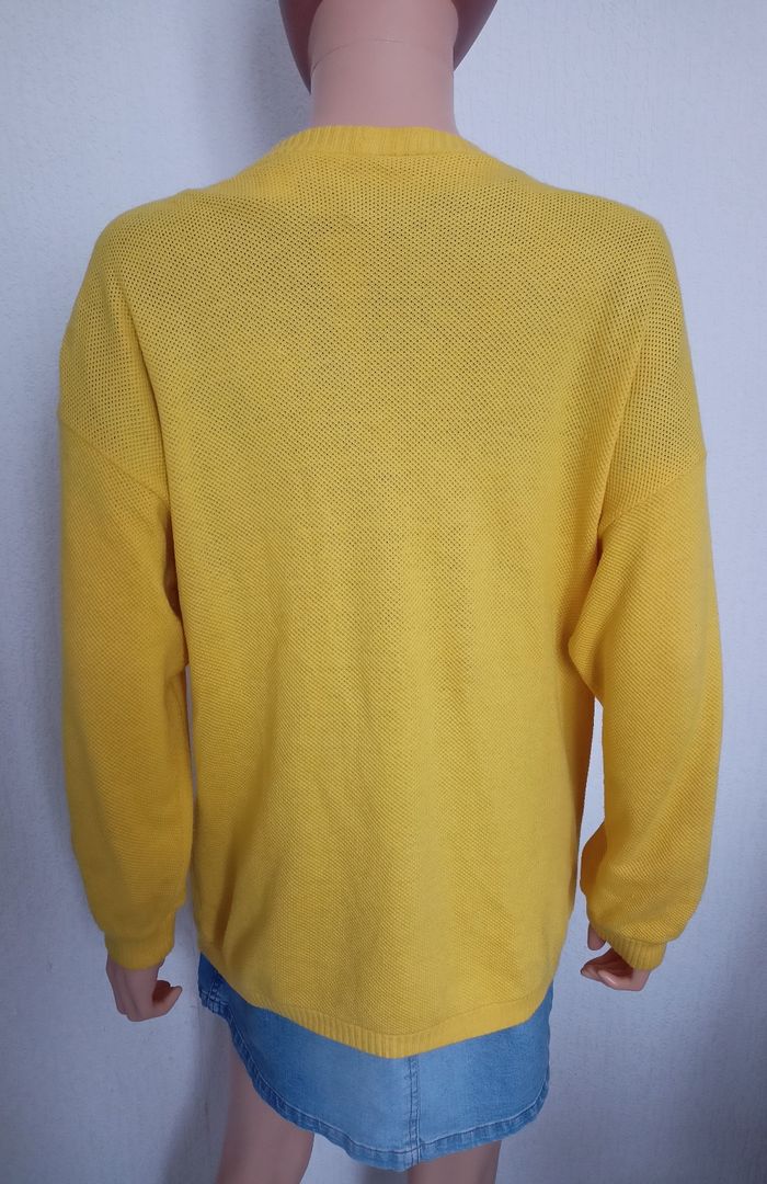 Cardigan mailles piquées jaune TU N*171 - photo numéro 7