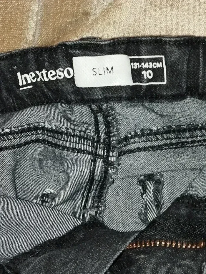 Jean slim Inextenso noir fille 9 à 10 ans  7529457843 - photo numéro 4