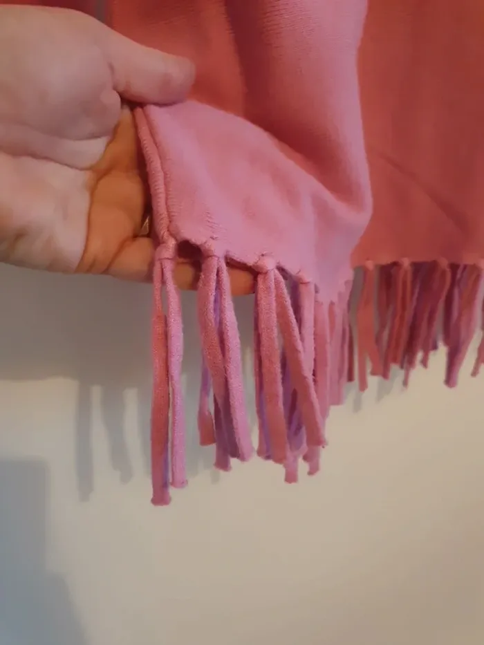 Pull franges rose vintage - photo numéro 3