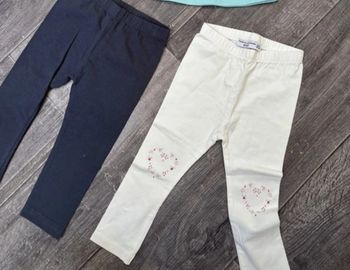 Lot de deux legging fille 18 mois