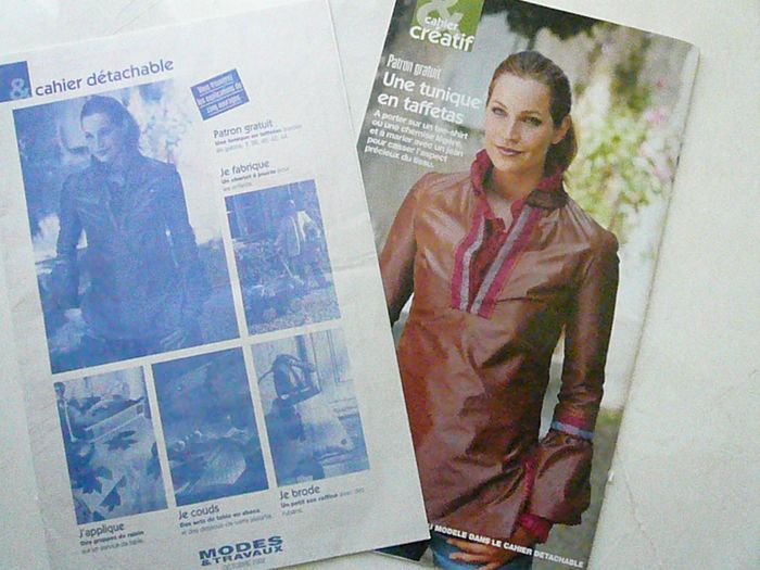 Patron couture « Tunique en taffetas »