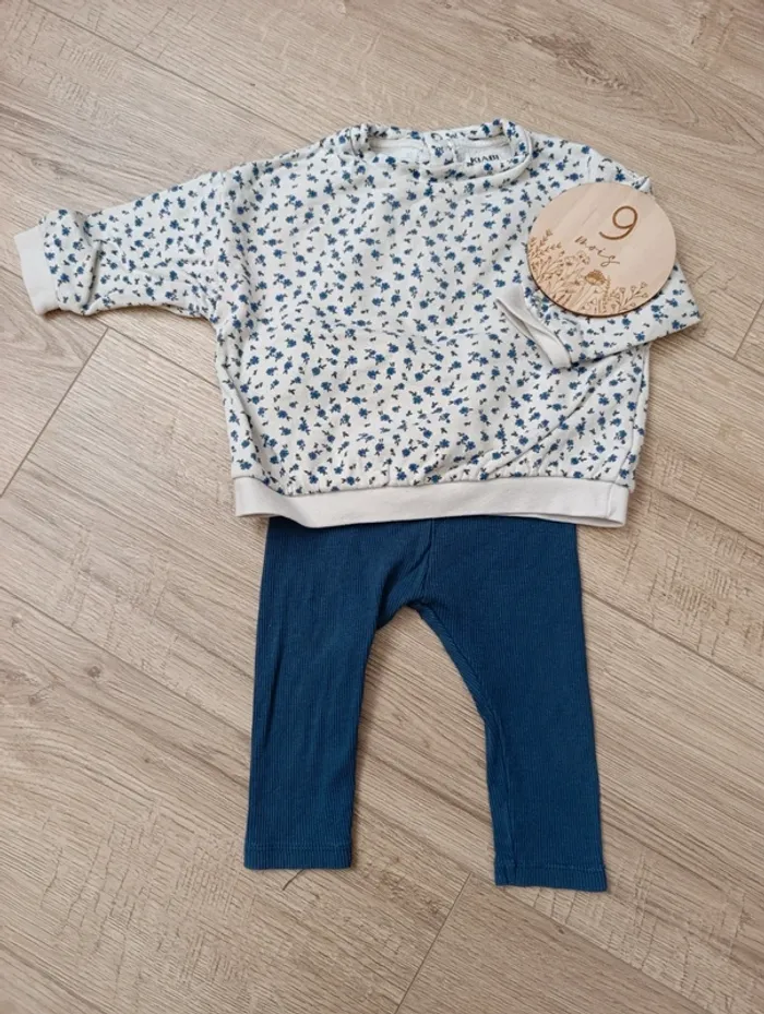 Ensemble fleur bleu