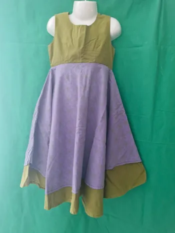 Robe fille bicolore 6 ans Sans marque
