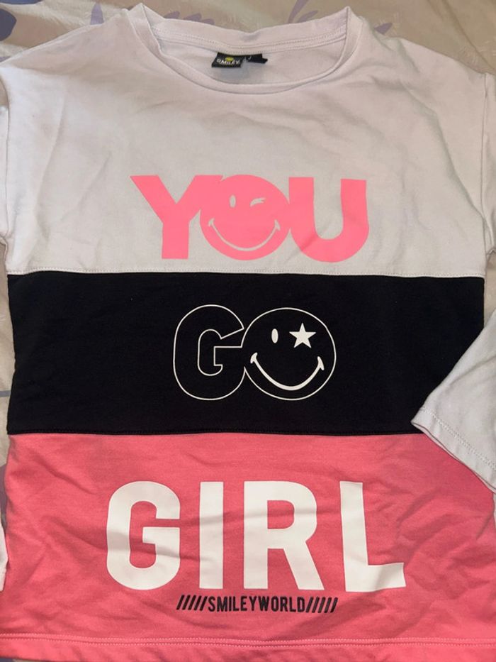 T-shirt pull smiley orchestra - photo numéro 2