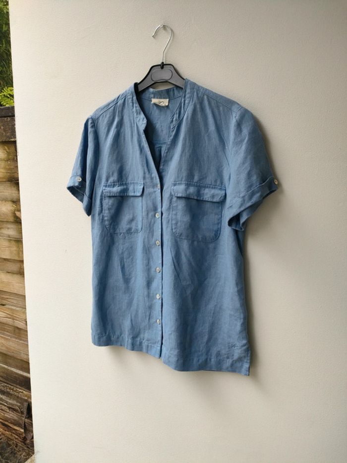 chemise blouse lin Julie Guerlande 38 40 - photo numéro 2