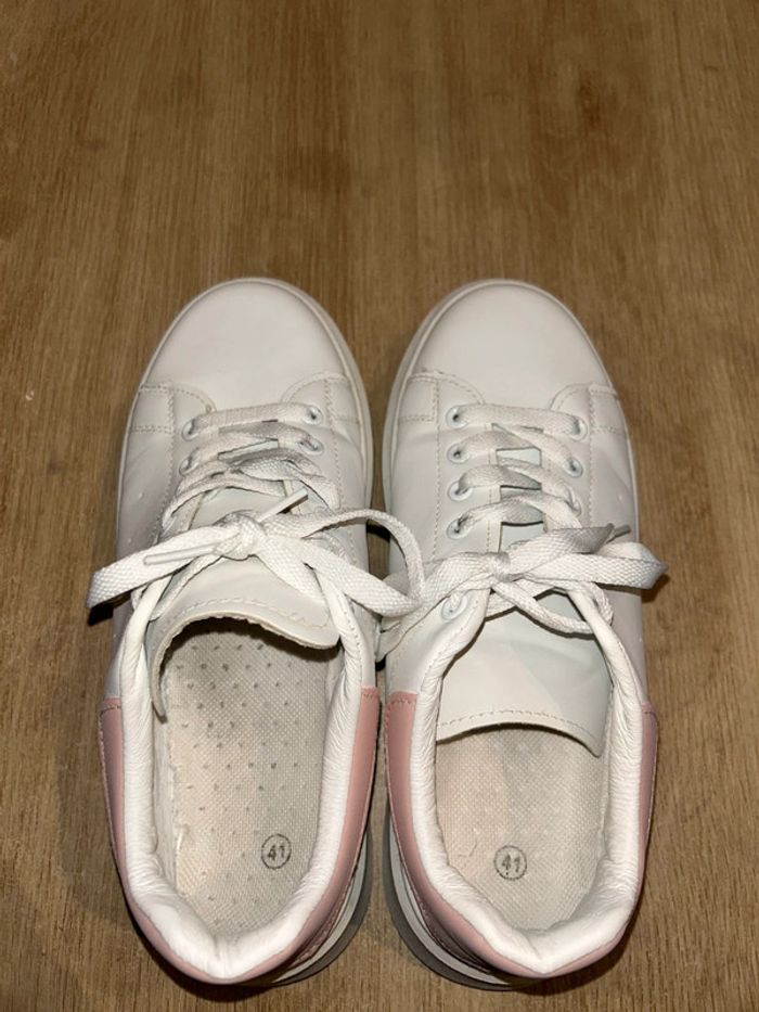 Baskets blanche et rose • pointure 41 • - photo numéro 4