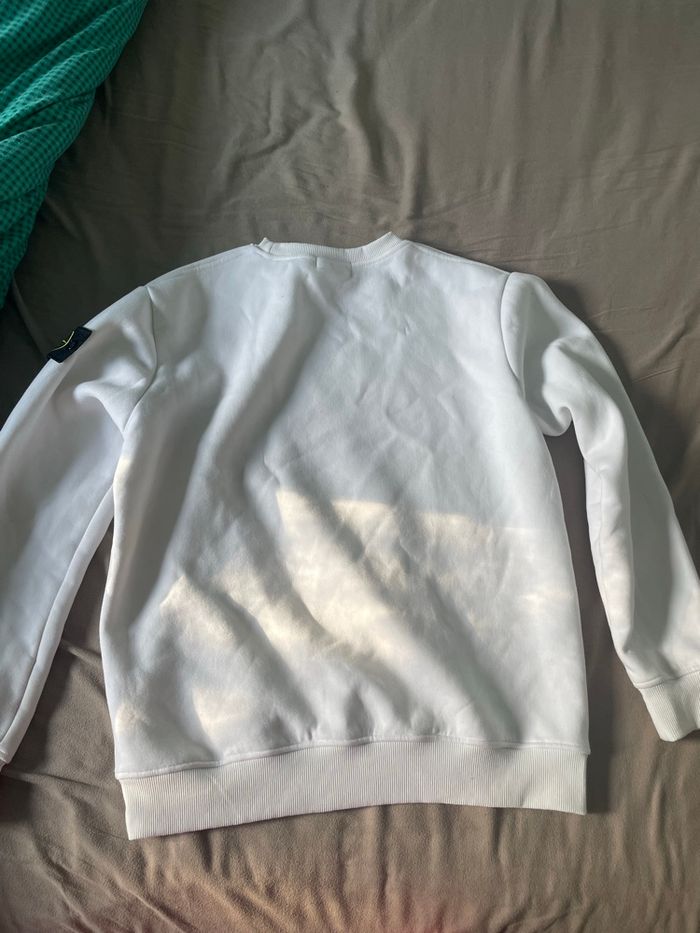Pull stone island blanc - photo numéro 3