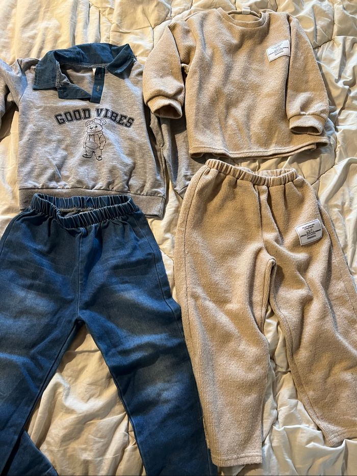 Lot de deux ensemble garçon taille 5 ans - photo numéro 2