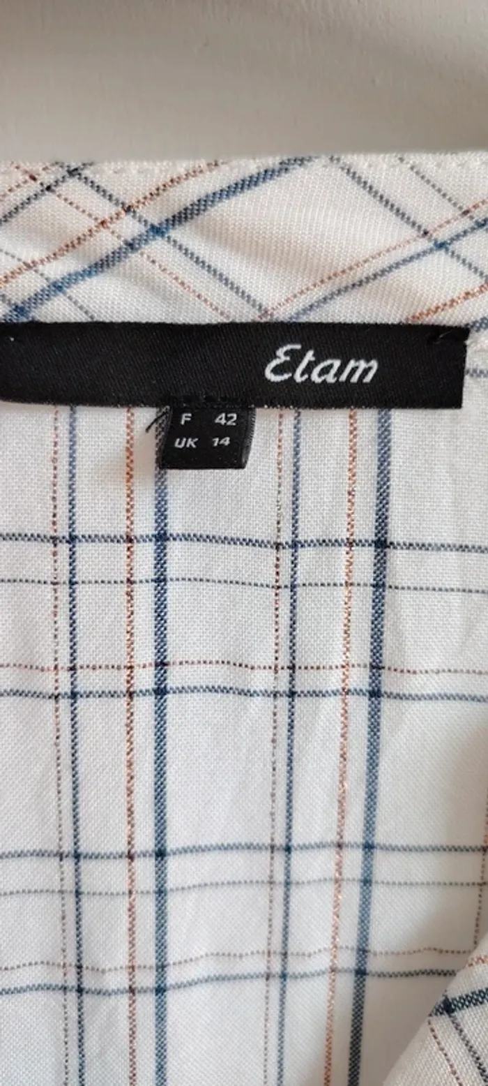 Chemise à carreaux Etam - photo numéro 2