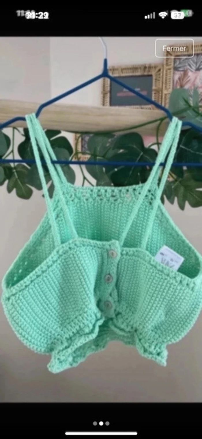 Top crochet Zara 10 ans - photo numéro 2
