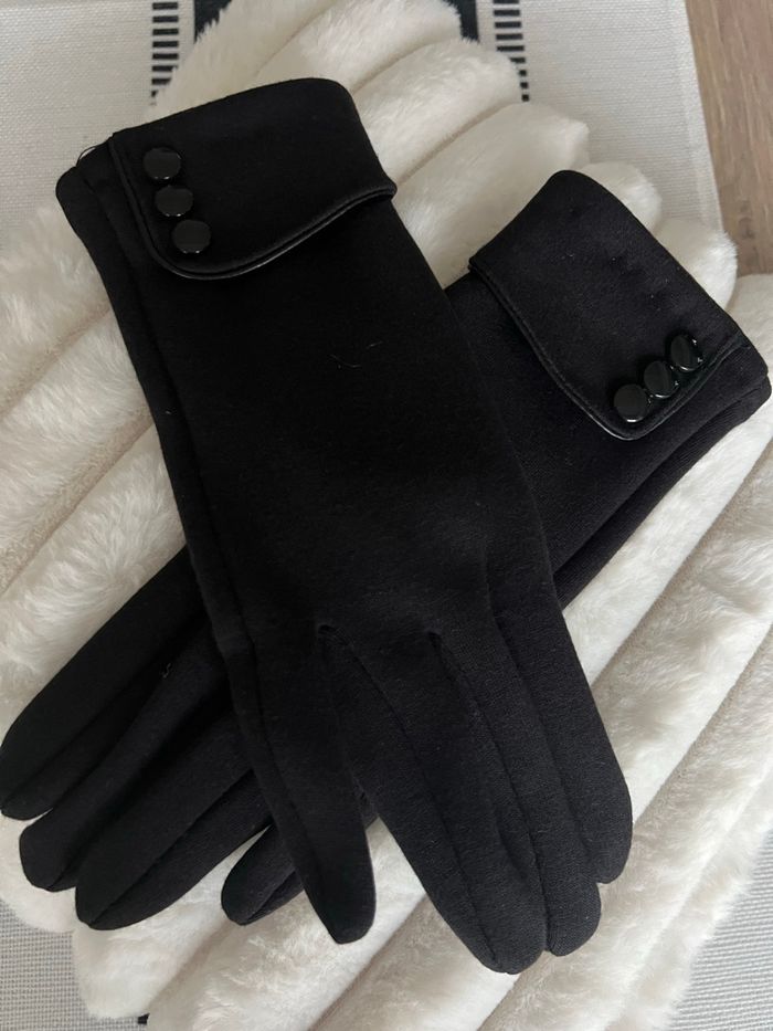 Gant noir élégant femme taille s - photo numéro 4