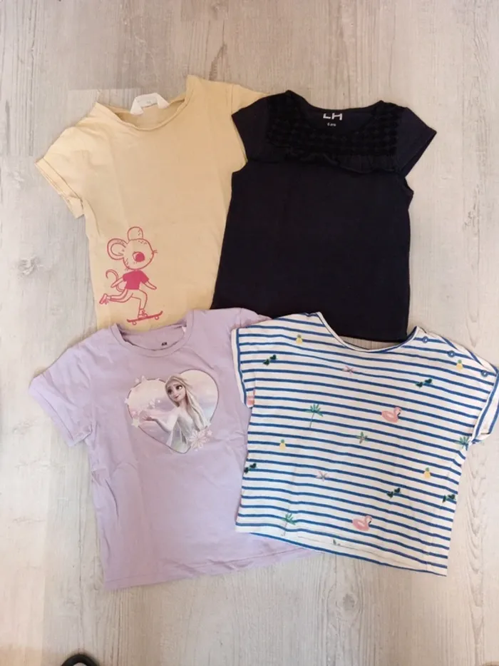 Lot Tshirt petits défauts 6 ans