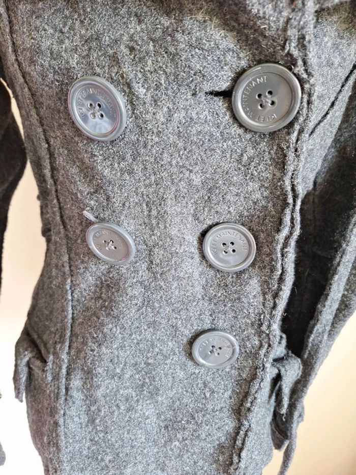 Veste 100% laine grise t40 #F40L-055 - photo numéro 2