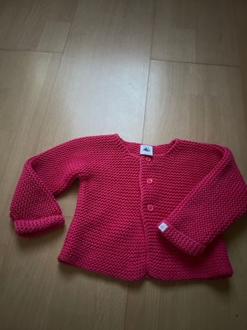 Gilet petit bateau   12mois  74 cm