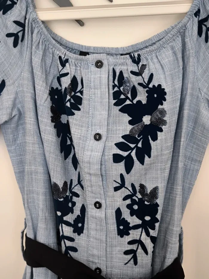 Robe Zara évasé manches bouffantes 36 - photo numéro 5