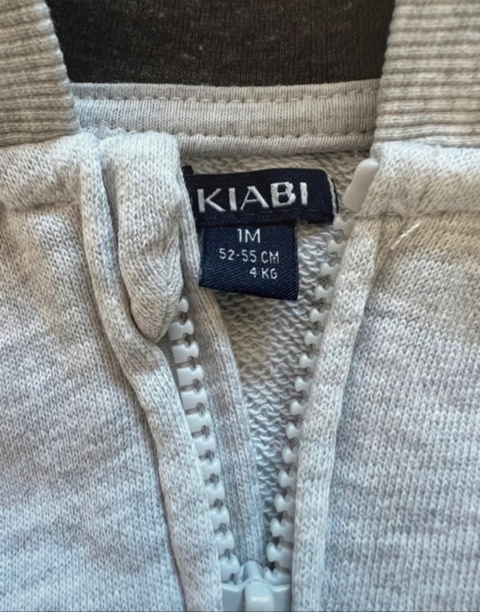 Sweat / gilet zippé 1 mois Kiabi - photo numéro 5