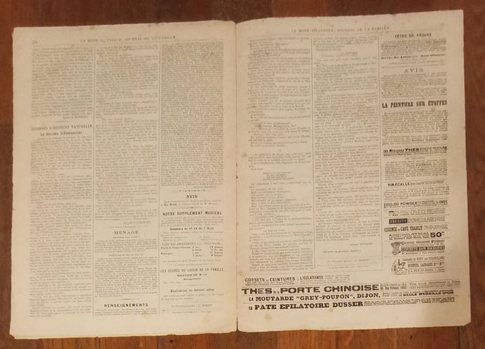 Journal la mode illustrée supplément 14 avril 1895 N°15 vintage - photo numéro 6