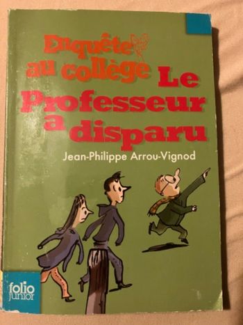 Livre le professeur a disparu