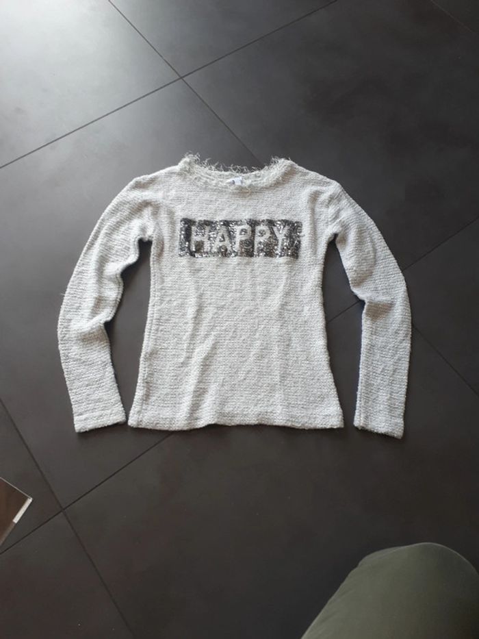 Pull effet neige Kloane 9-10 ans