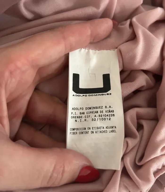 Adolfo dominguez  robe habillée de soirée femme, taille 36 rose - photo numéro 5