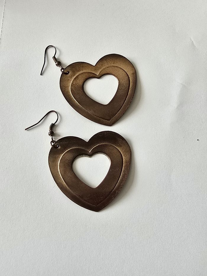Boucles d’oreilles cœur - photo numéro 2