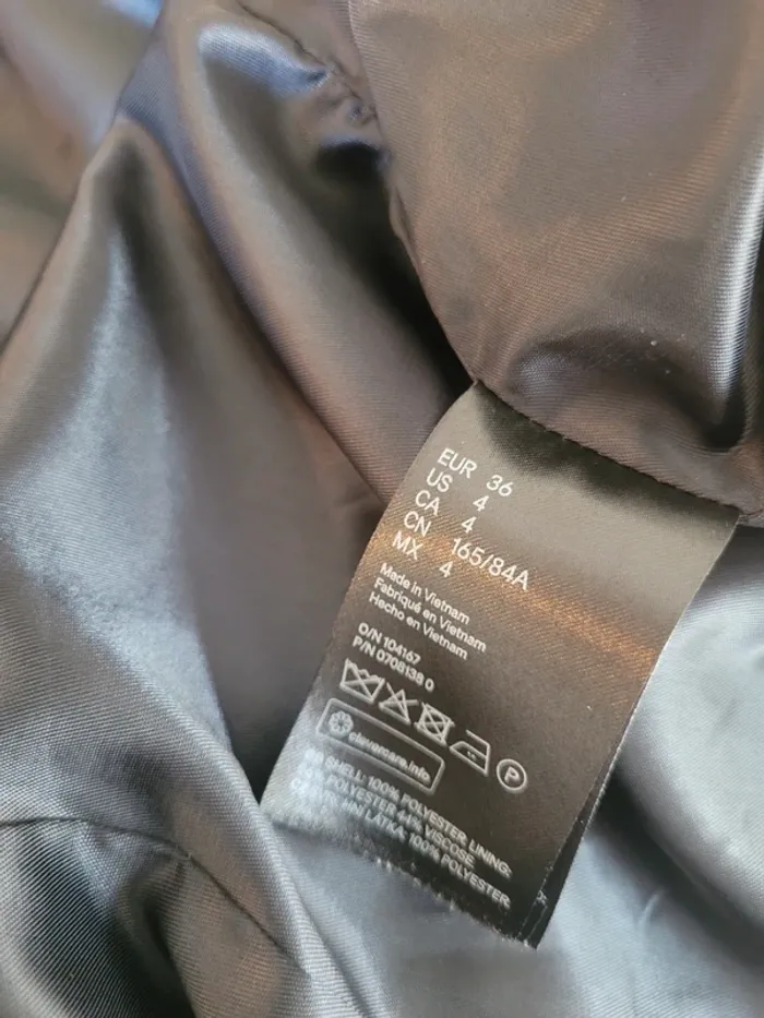 Veste blazer tailleur 36 taille S noir - photo numéro 7