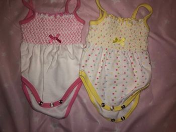 Lot body bebe fille été
