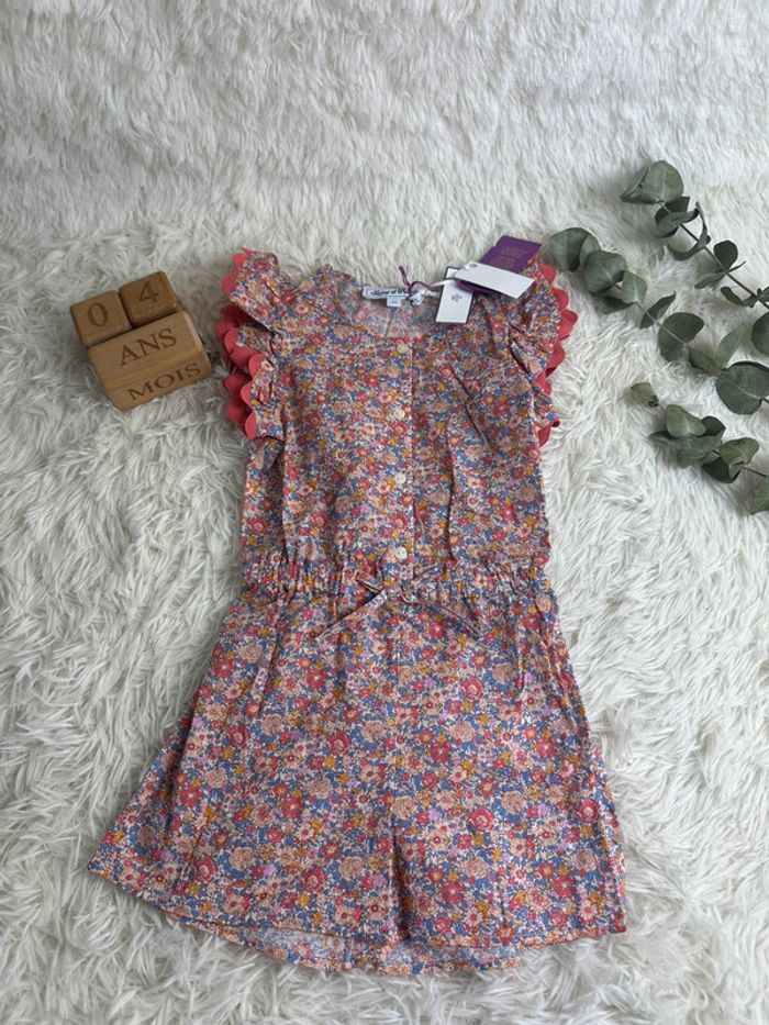 Combinaison liberty Tartine et chocolat taille 4 ans