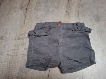 Short gris fille 18 mois