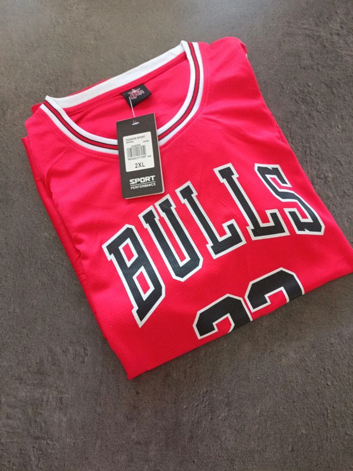 Tenue NBA Chicago Bulls Michael Jordan rouge. T.2xl - photo numéro 4