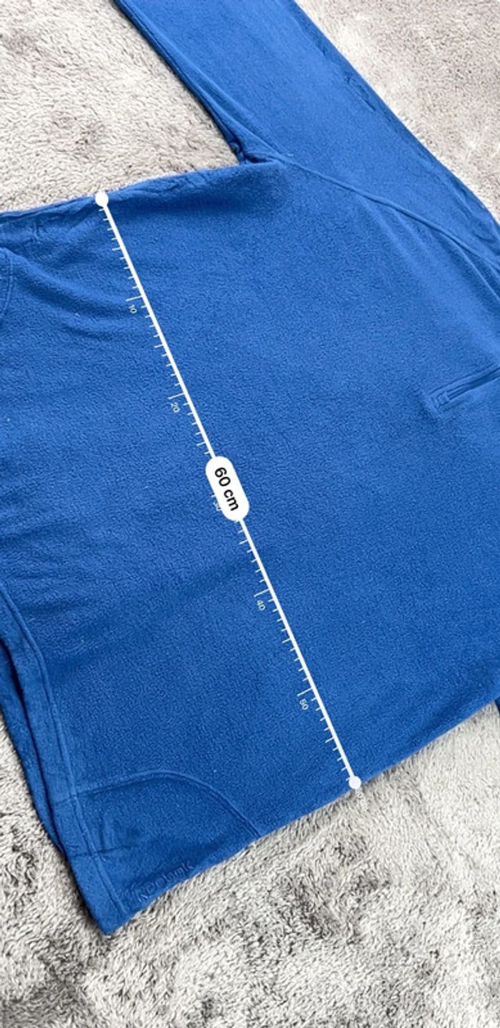 Pull polaire de sport Reebok bleu – Taille XL Homme Outdoor - photo numéro 4