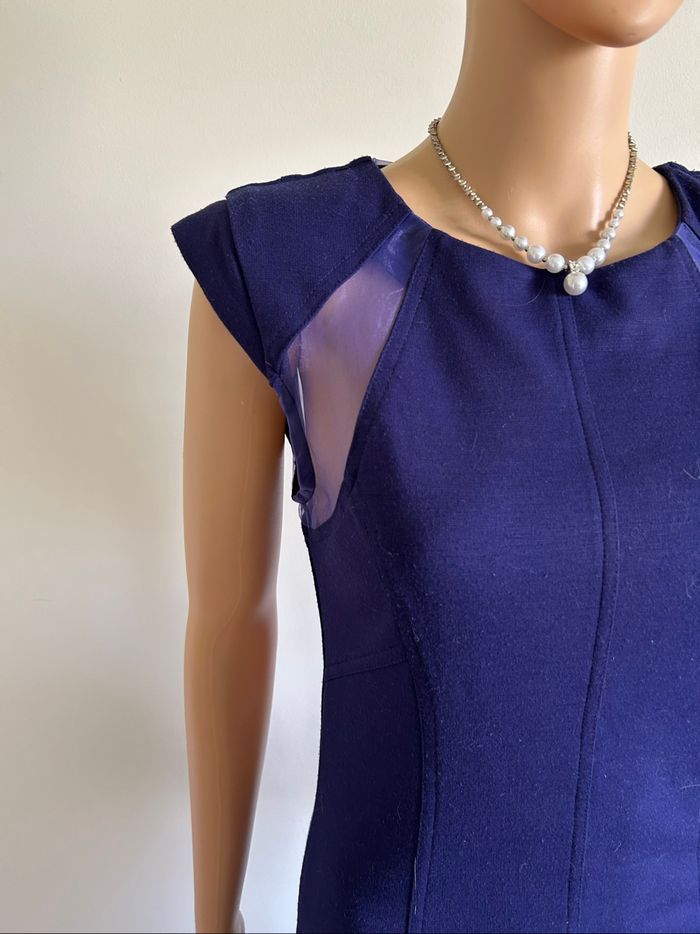Robe bleue violine à manches courtes Best Mountain taille 36 bon état - photo numéro 4