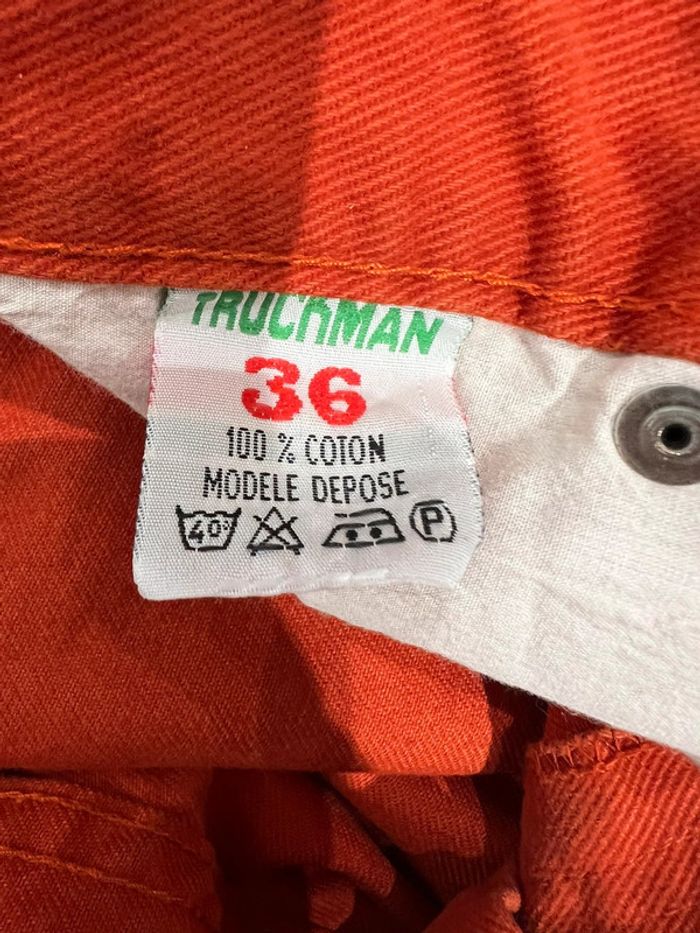 TruckMan pantalon vintage, taille 32 Jeans, oranger - photo numéro 15