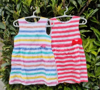 Robes Rayé,  Fille 18 mois