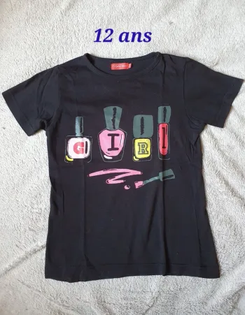 T-shirt "Girl" taille 12 ans