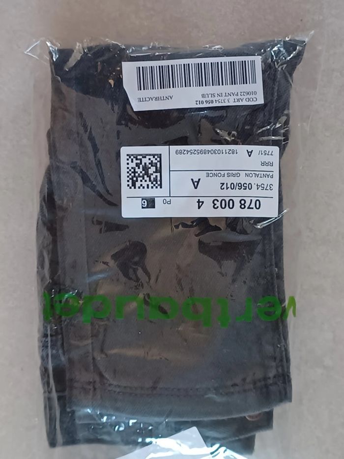 Jean gris bébé garçon 12 mois - photo numéro 2