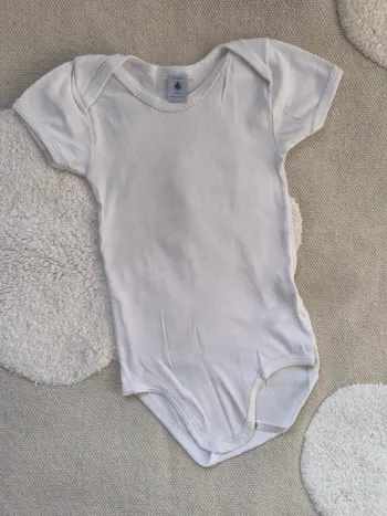 Body blanc Petit Bateau – 4 ans – Bon état