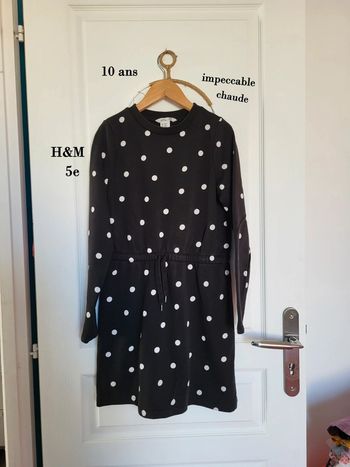 Robe 👗 molletonnée h&m 10 ans impeccable