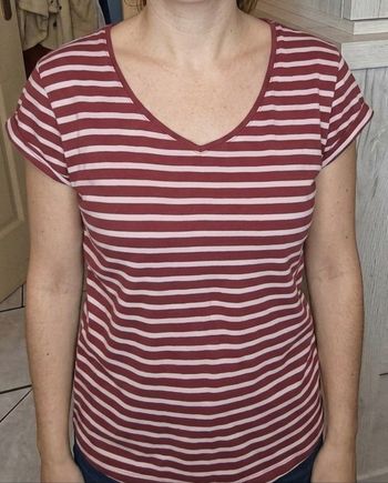 Tee-shirt manches courtes rayé XL Tex