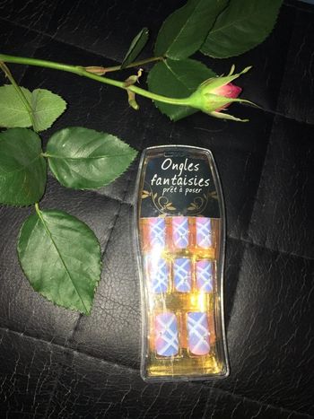 Ongles fantaisie prêts à poser strass manucure
