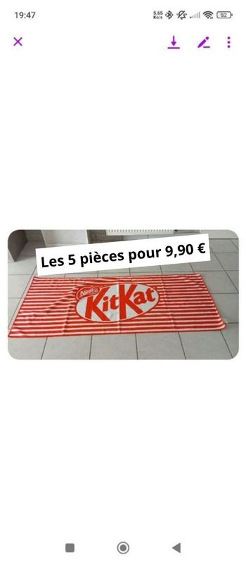 Lot de 5 Serviettes de bain 150 x 60