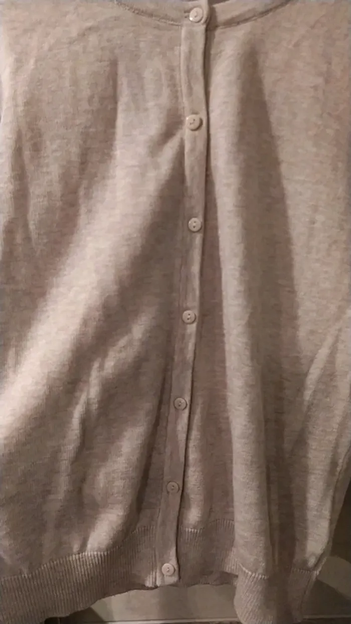 Gilet beige H&M joli basic 38 - photo numéro 2