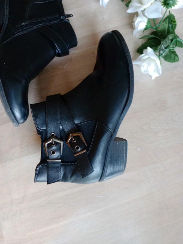 Bottines courtes femme 38 noir c79 - photo numéro 2