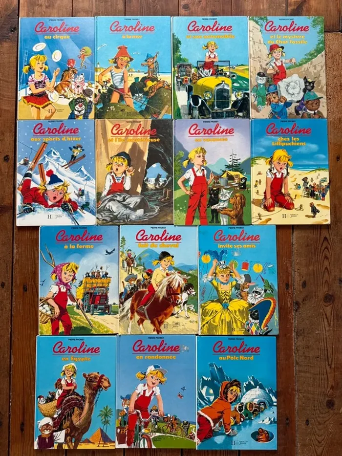 État bon - Blanc vintage - Lot de 14 livres bd albums Caroline Pierre Probst