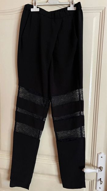 Pantalon habillé dentelle cérémonie chic