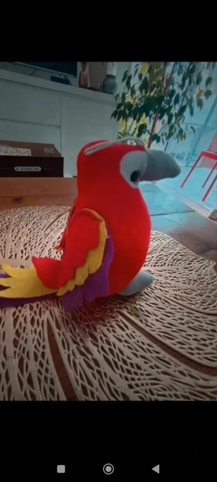 Peluche perroquet