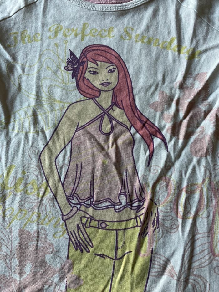 T-shirt stylé effet débardeur – Taille 12 ans – Marque KMG - photo numéro 2