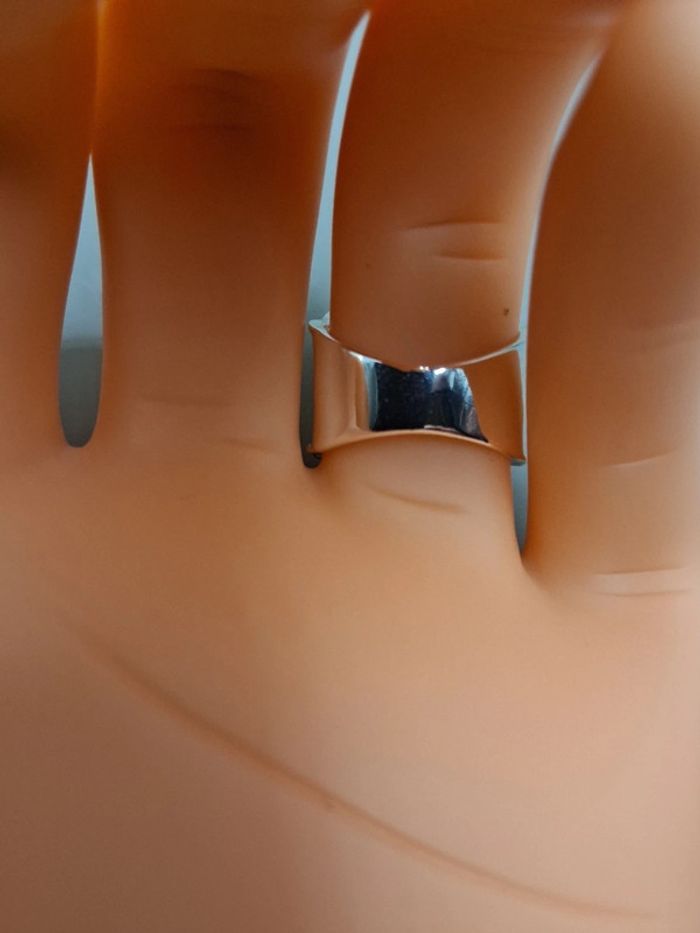 neuf idéal cadeau a tout petit prix  bague argent 925 + zircons   taille 8 = France 57 = 18.1 mm - photo numéro 6