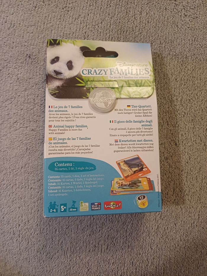 Jeu 7 familles des animaux Crazy Families - Bioviva - photo numéro 2